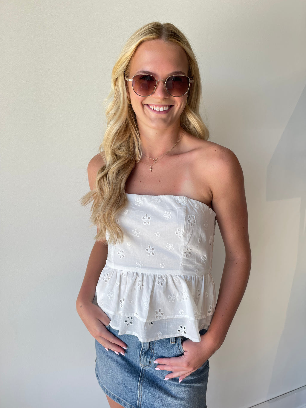 Malibu Eyelet Top