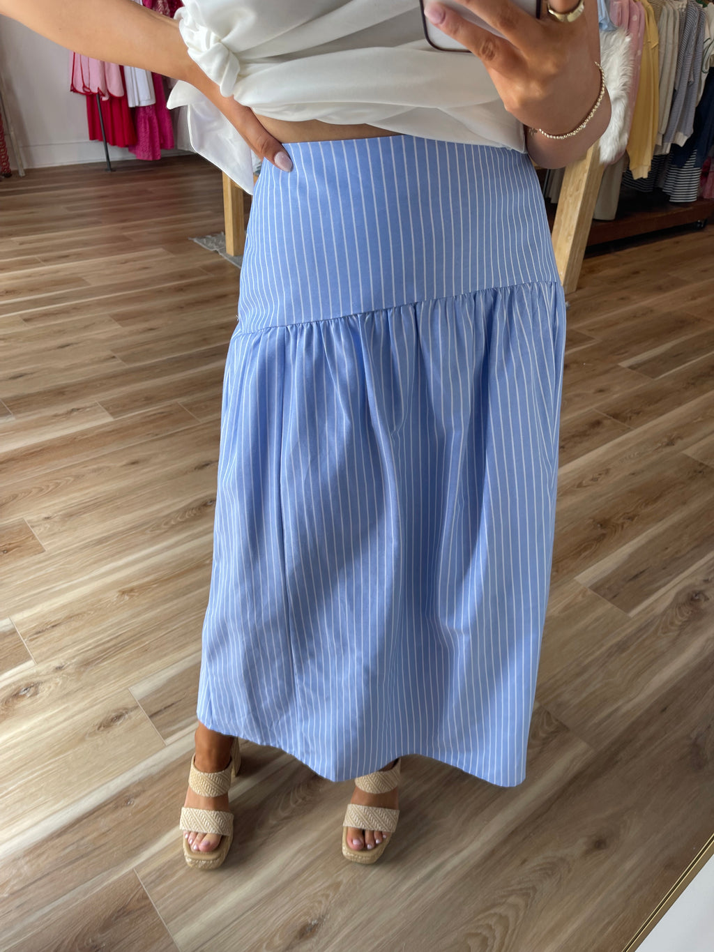 Jessie Striped Maxi Skirt