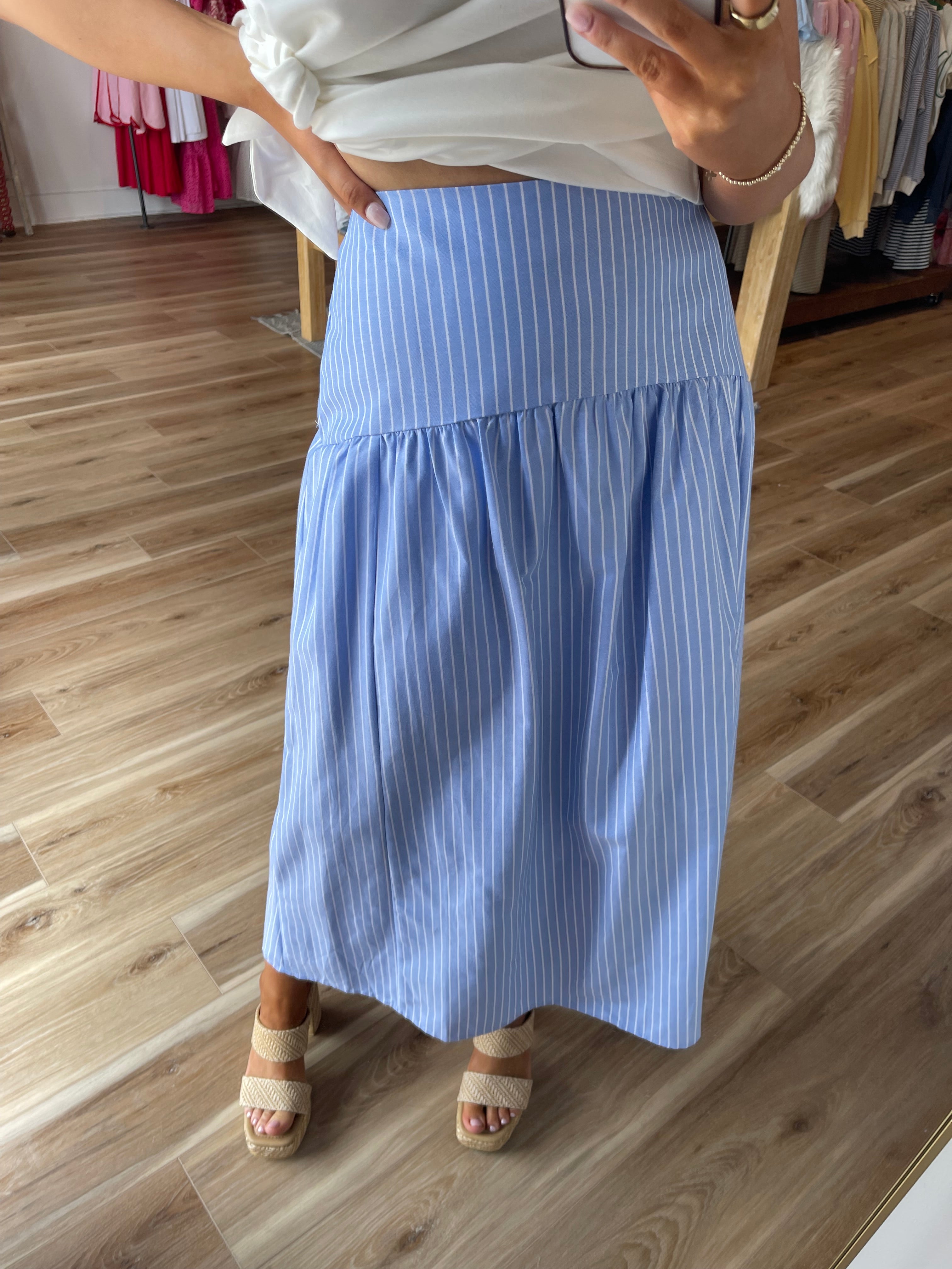 Jessie Striped Maxi Skirt