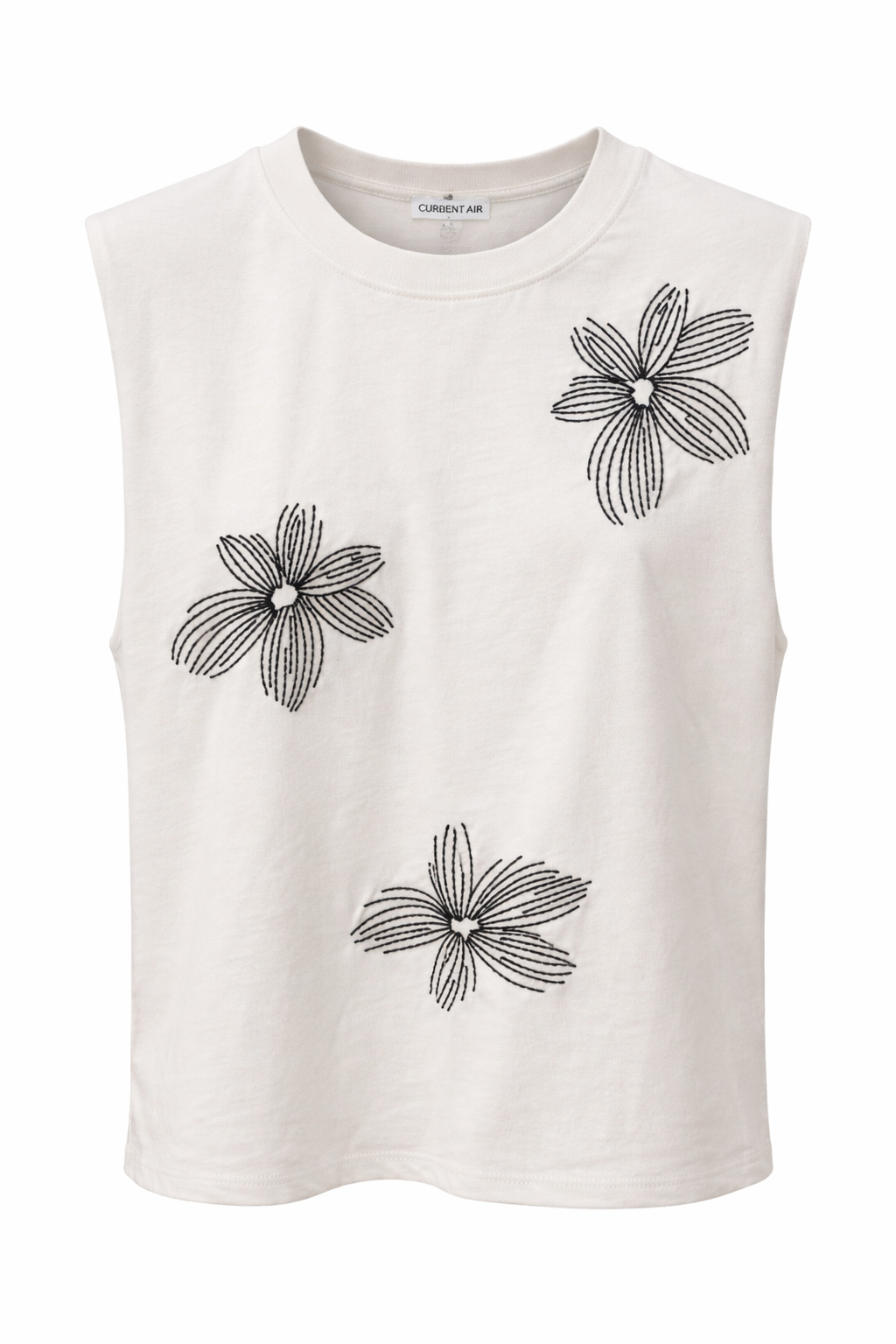 Emma Embroidered Wide Cropped