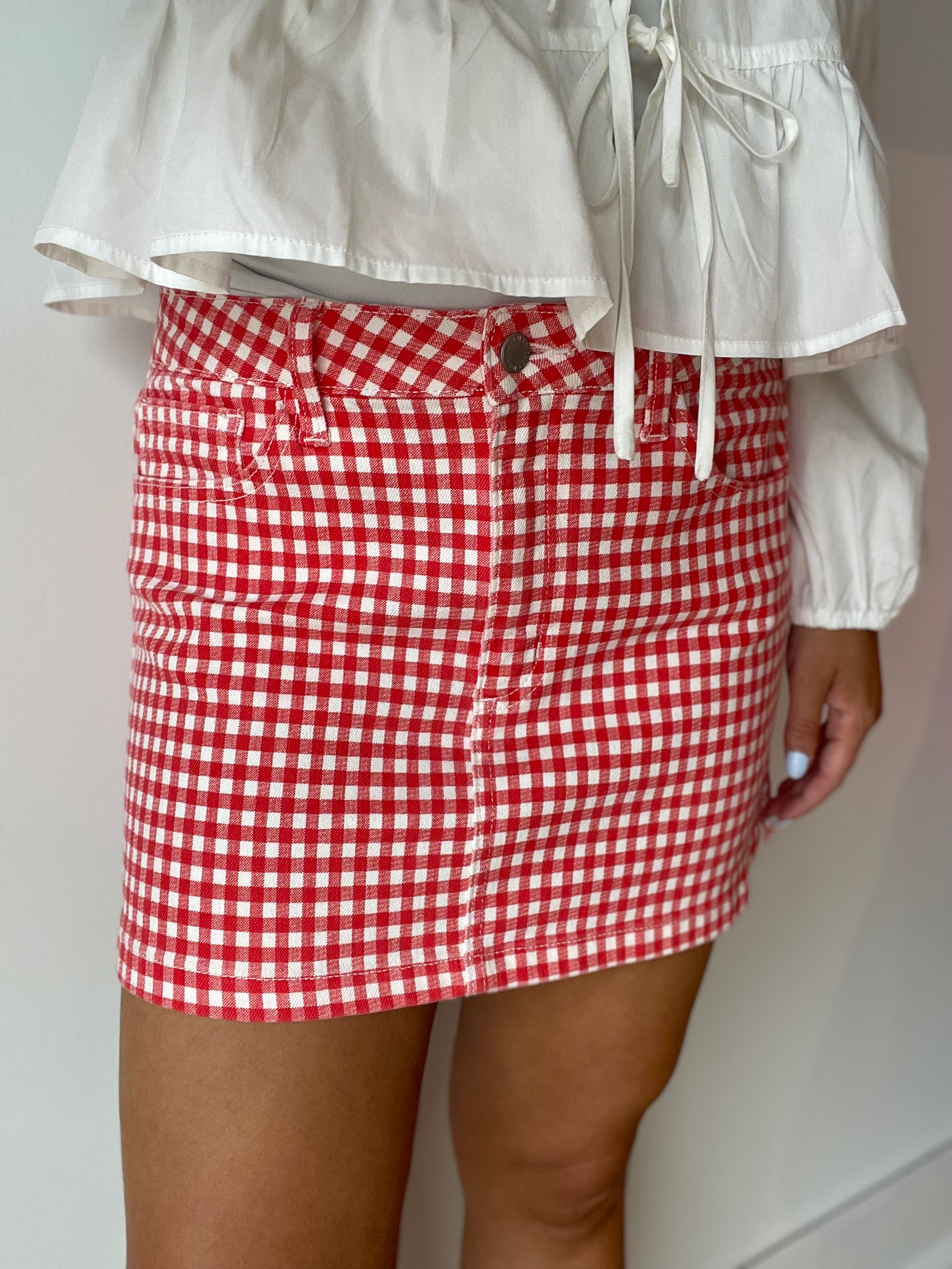The Micro Mini Skirt - Gingham