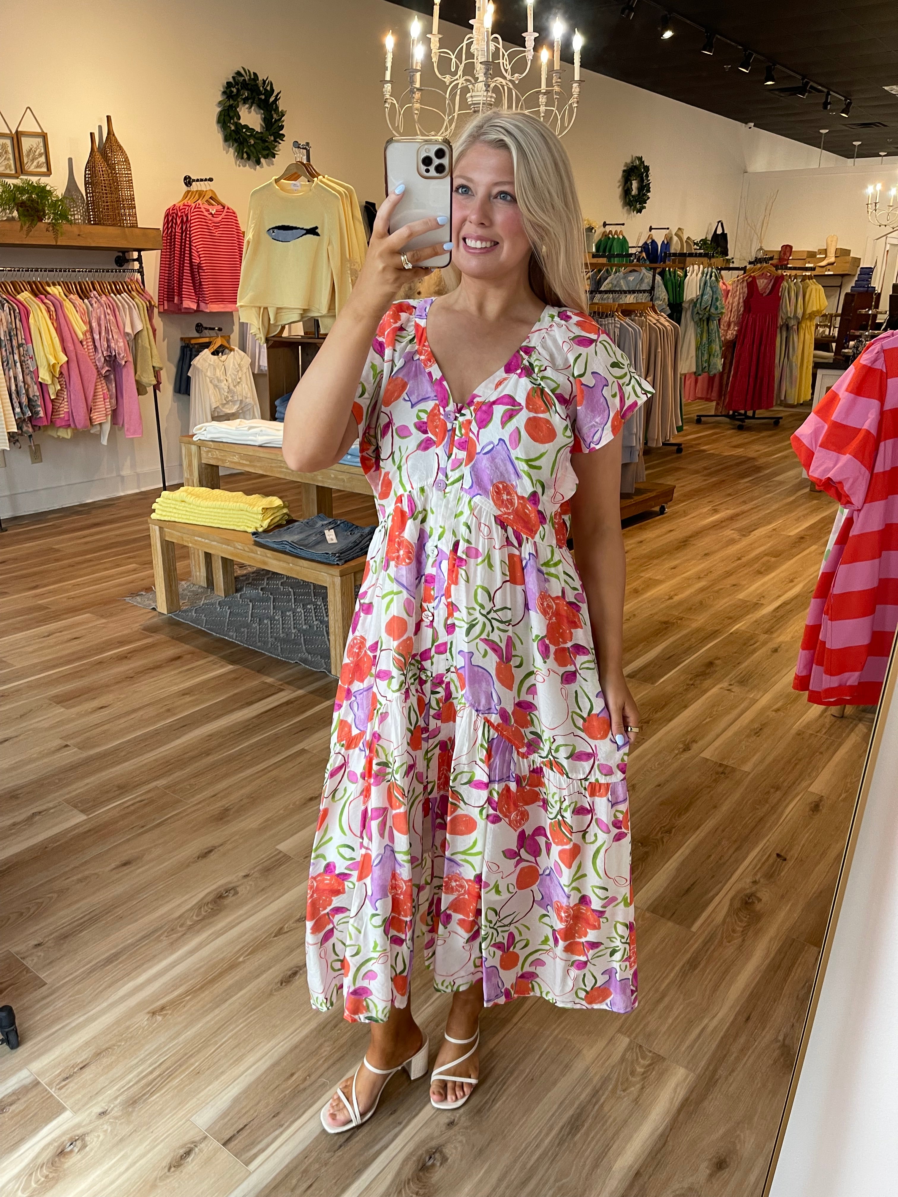 Macie Floral Midi Dress