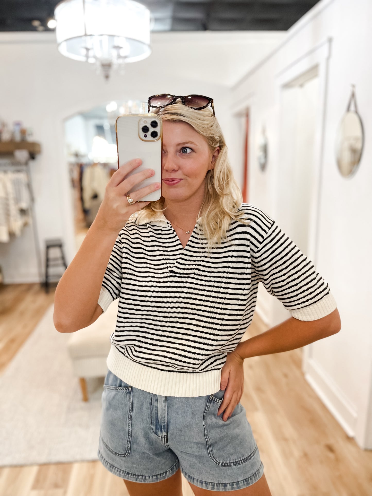 Kinley Stripe Knit Top