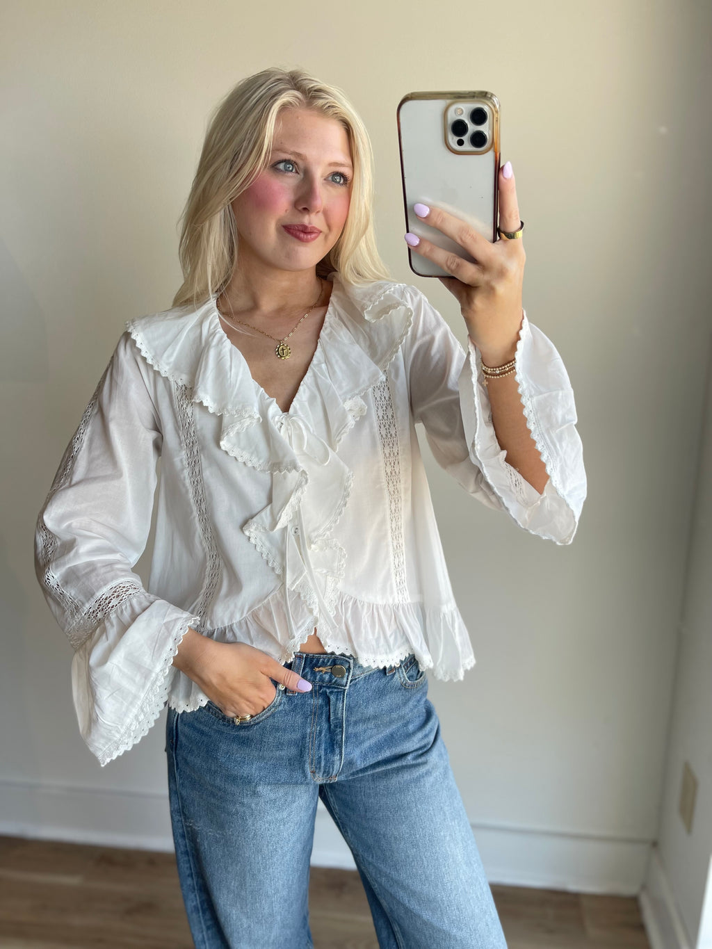 Valerie Ruffle Blouse