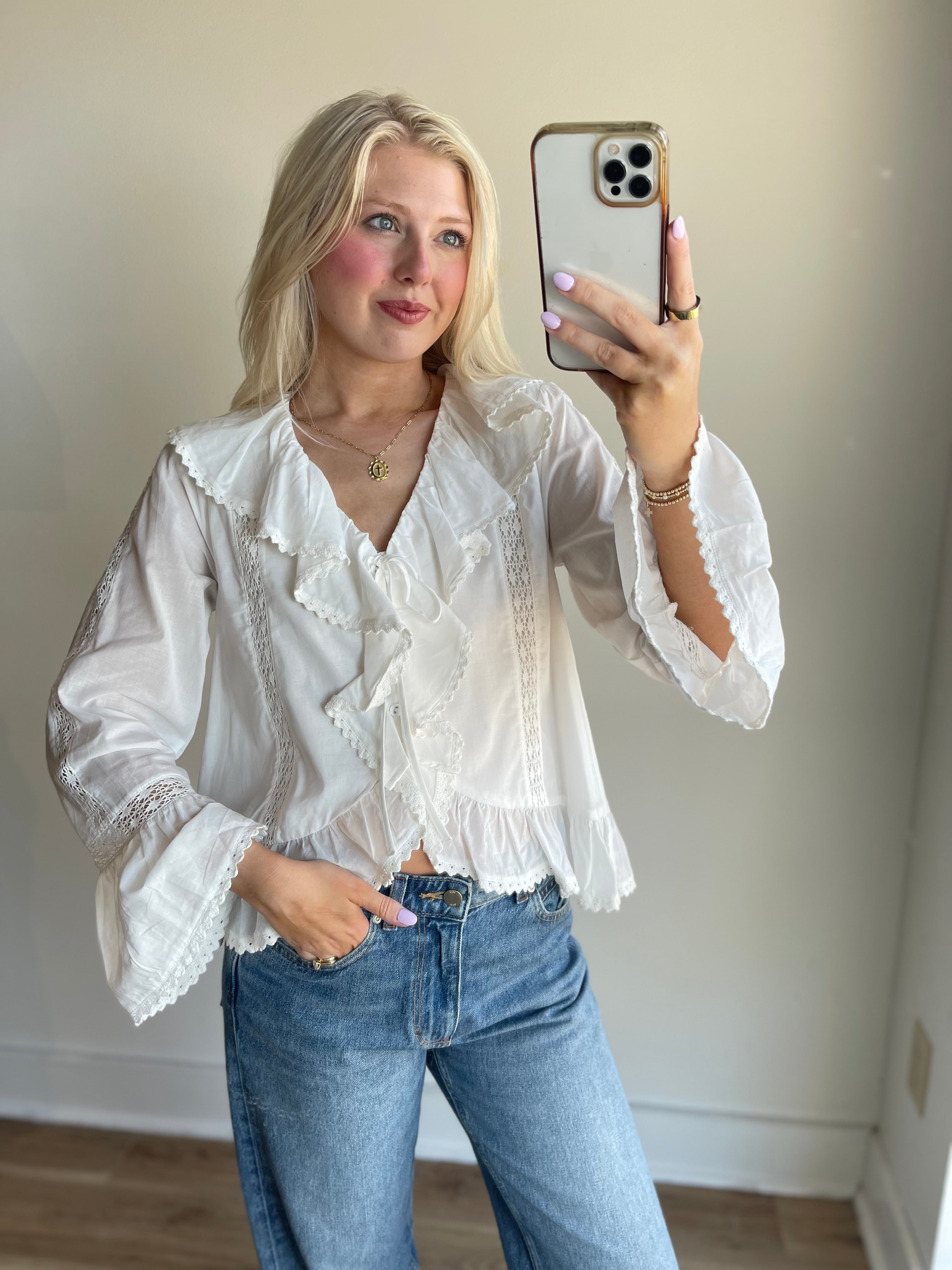 Valerie Ruffle Blouse