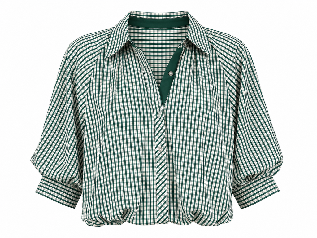 Gayle Gingham Blouse