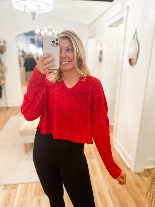 Cherry Knit Sweater