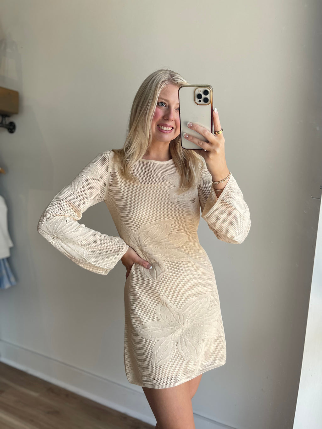 Sabrina Crochet Mini Dress