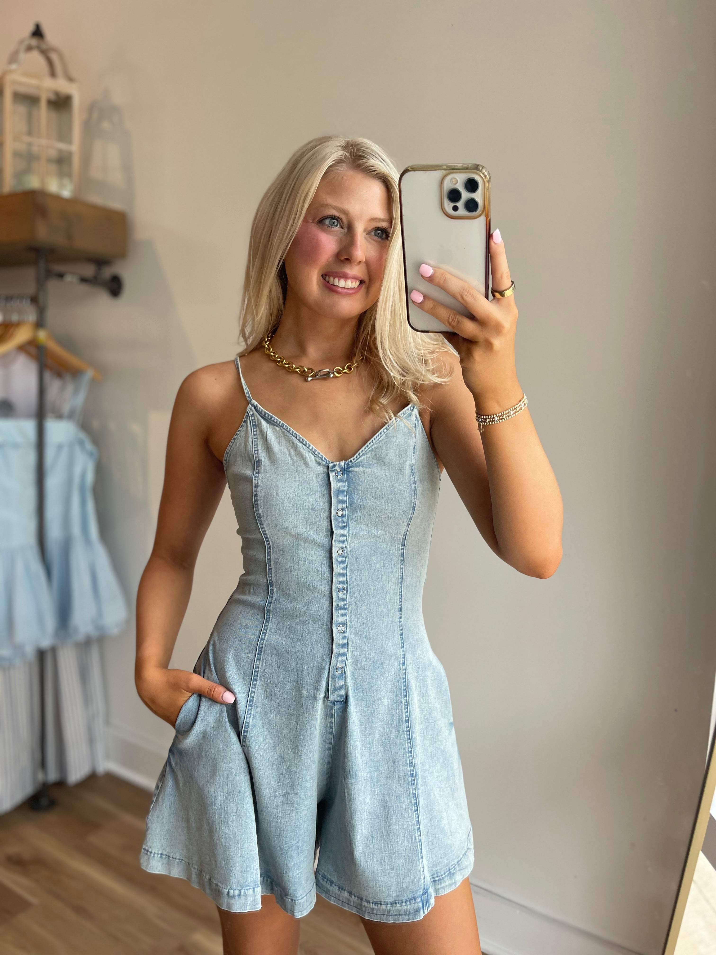 Elliott Denim Romper