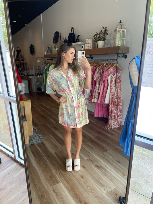 Aurora Strappy Shirtdress