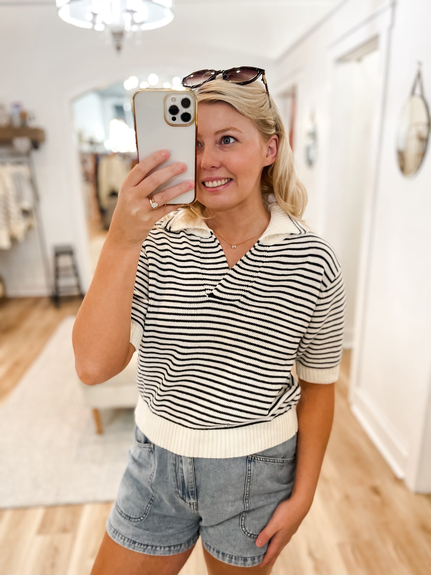 Kinley Stripe Knit Top