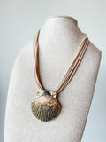 Lorain Scallop Cord Necklace