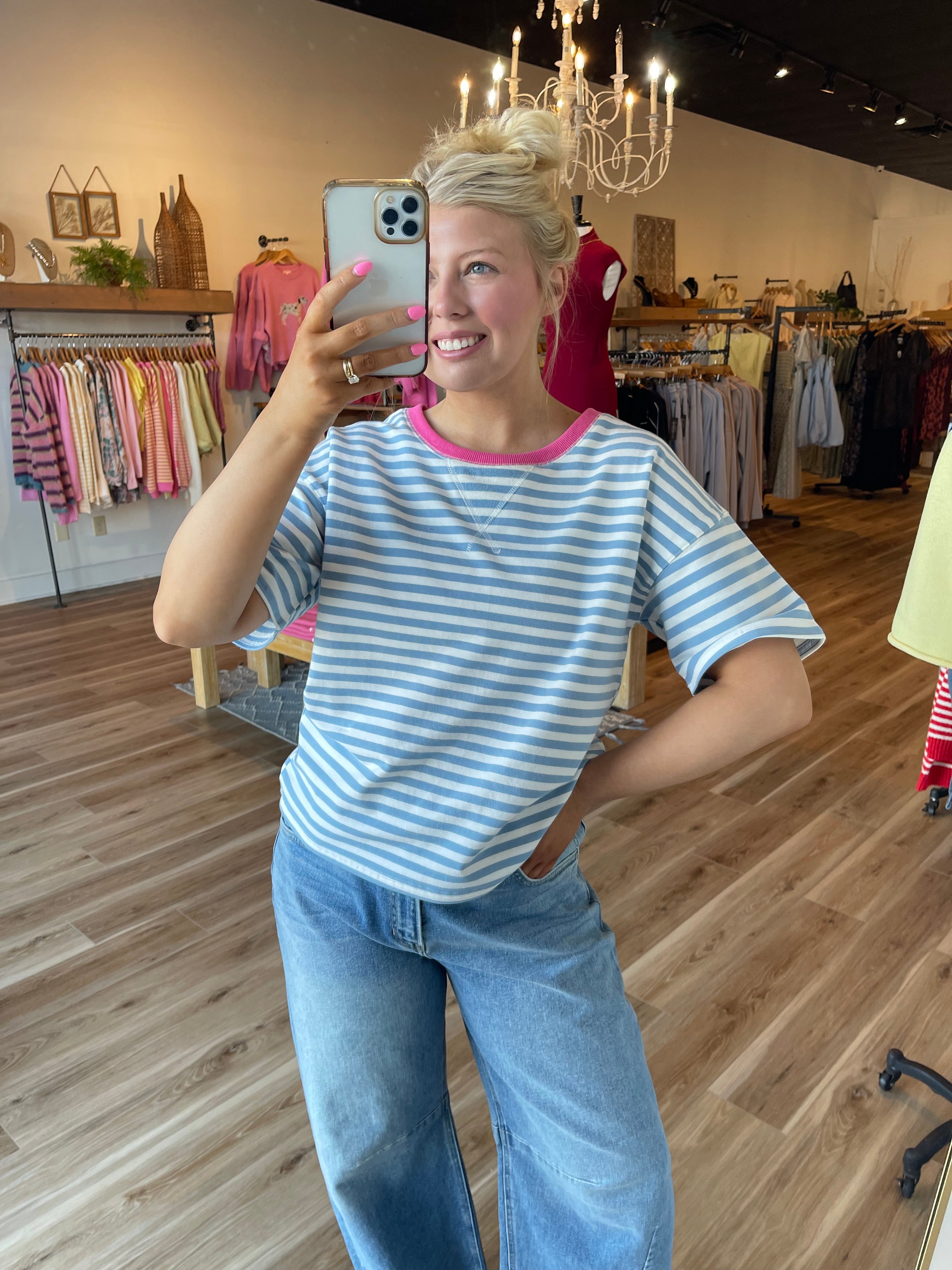 Macie Striped Top