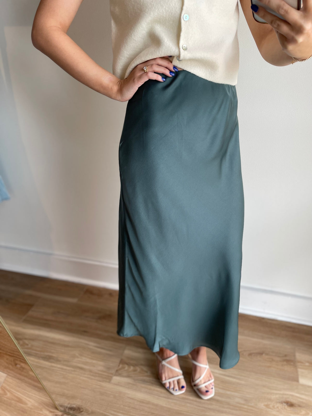 Trish Satin Maxi Skirt