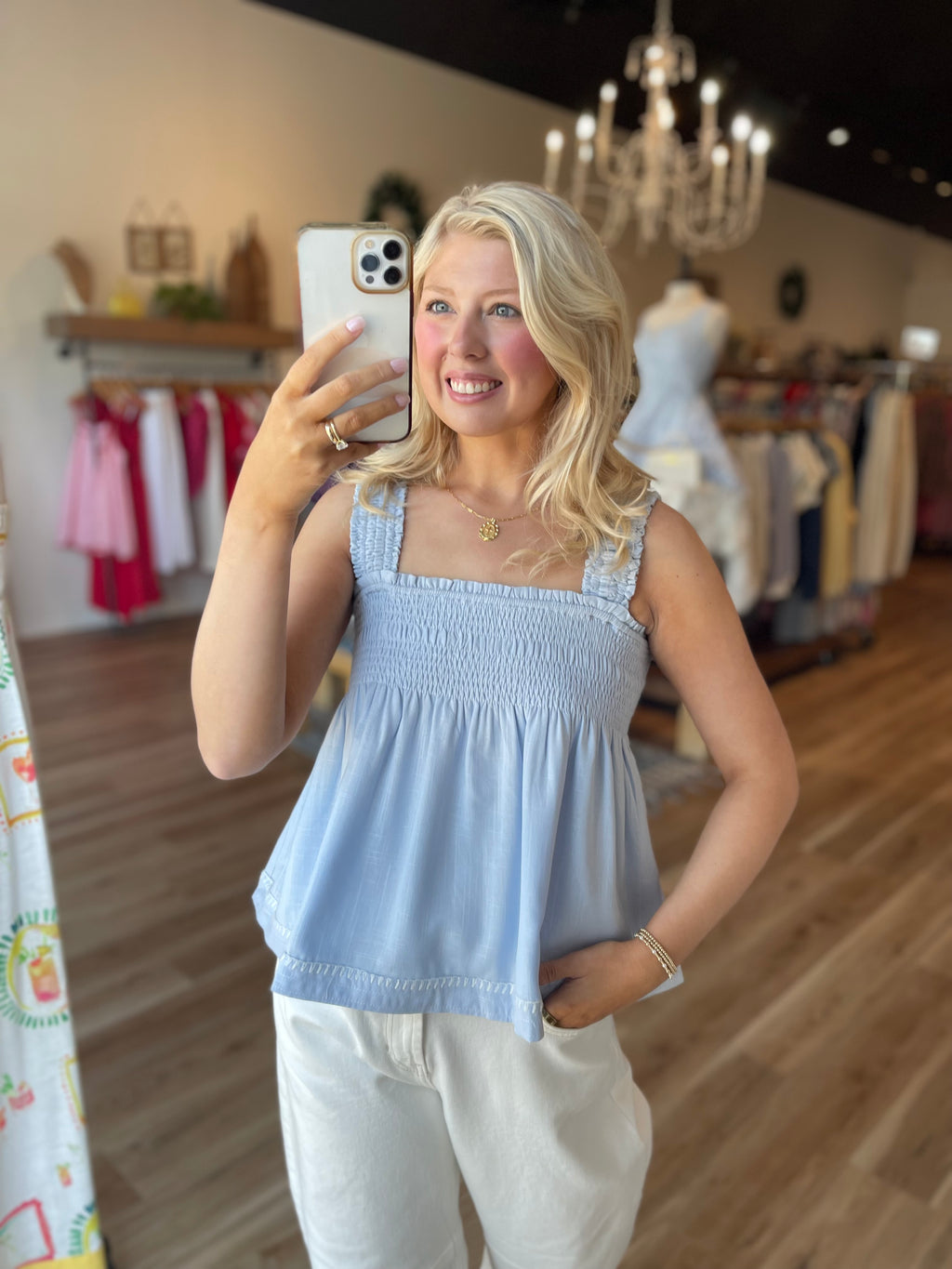 Eden Smocked Top