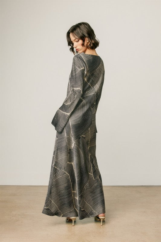 Nirah Abstract Maxi Dress