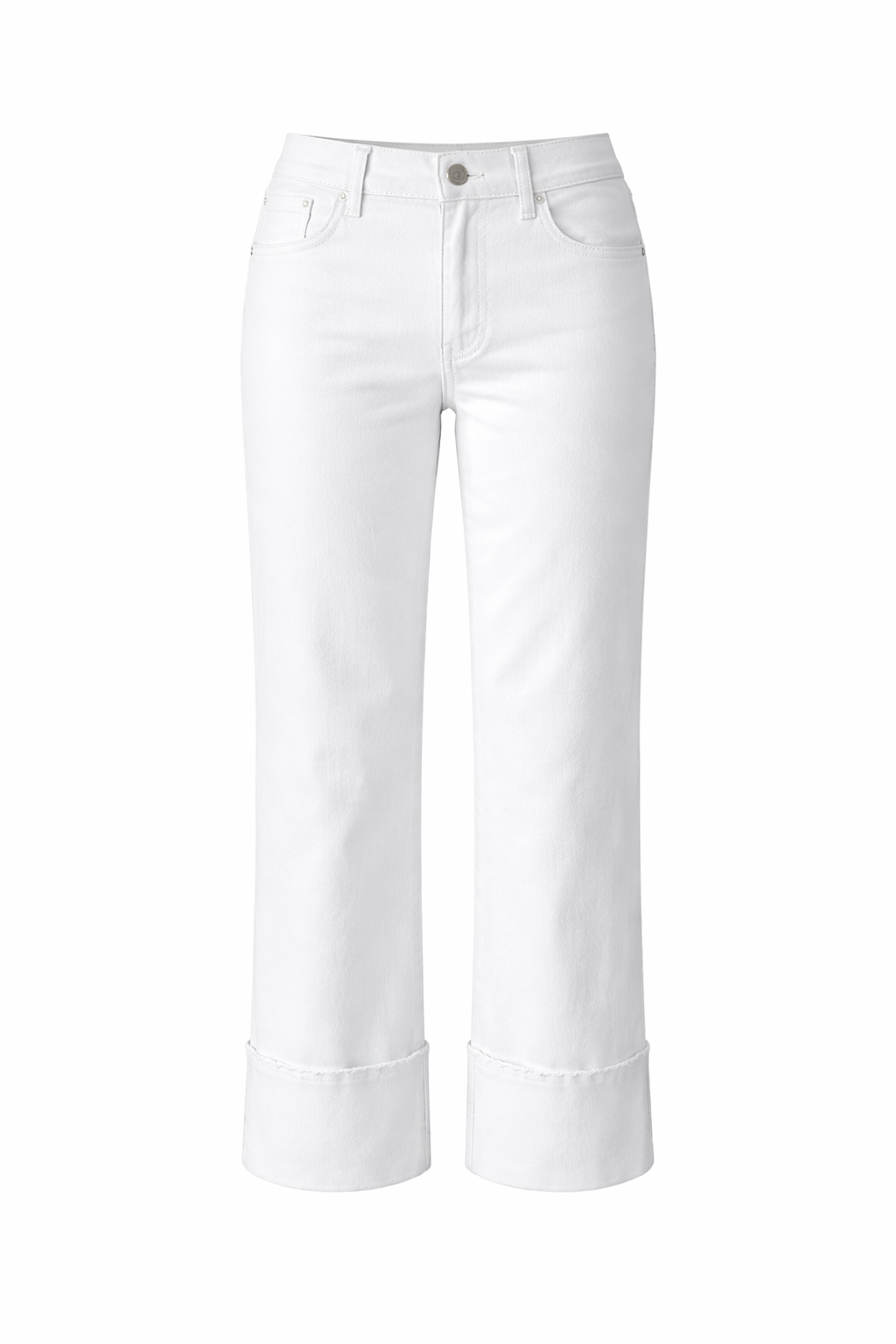 Scissor Cut Cuffed Wide Leg