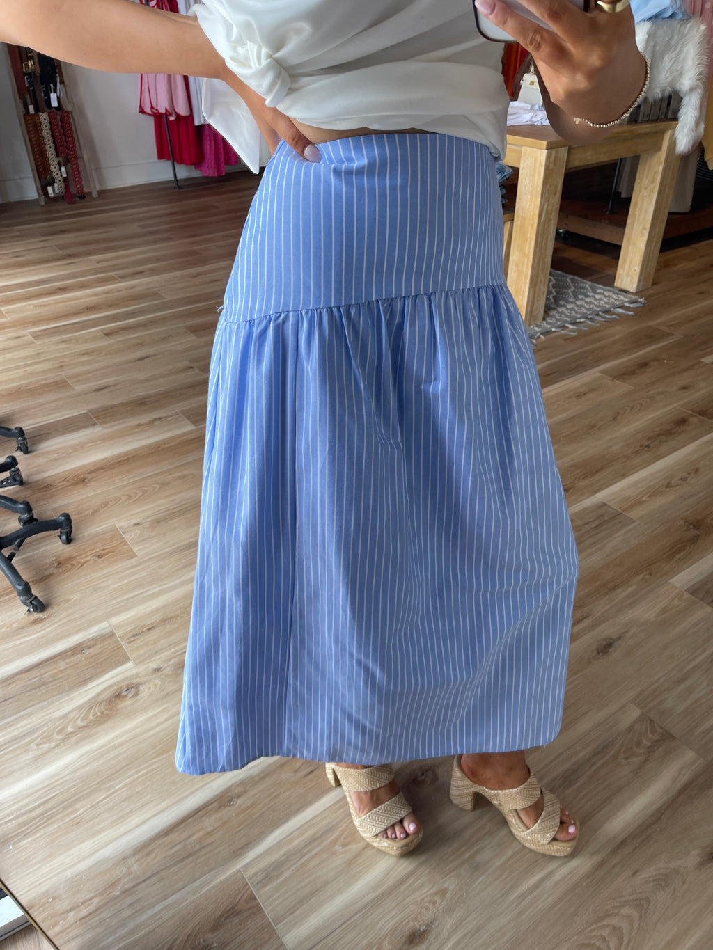 Jessie Striped Maxi Skirt