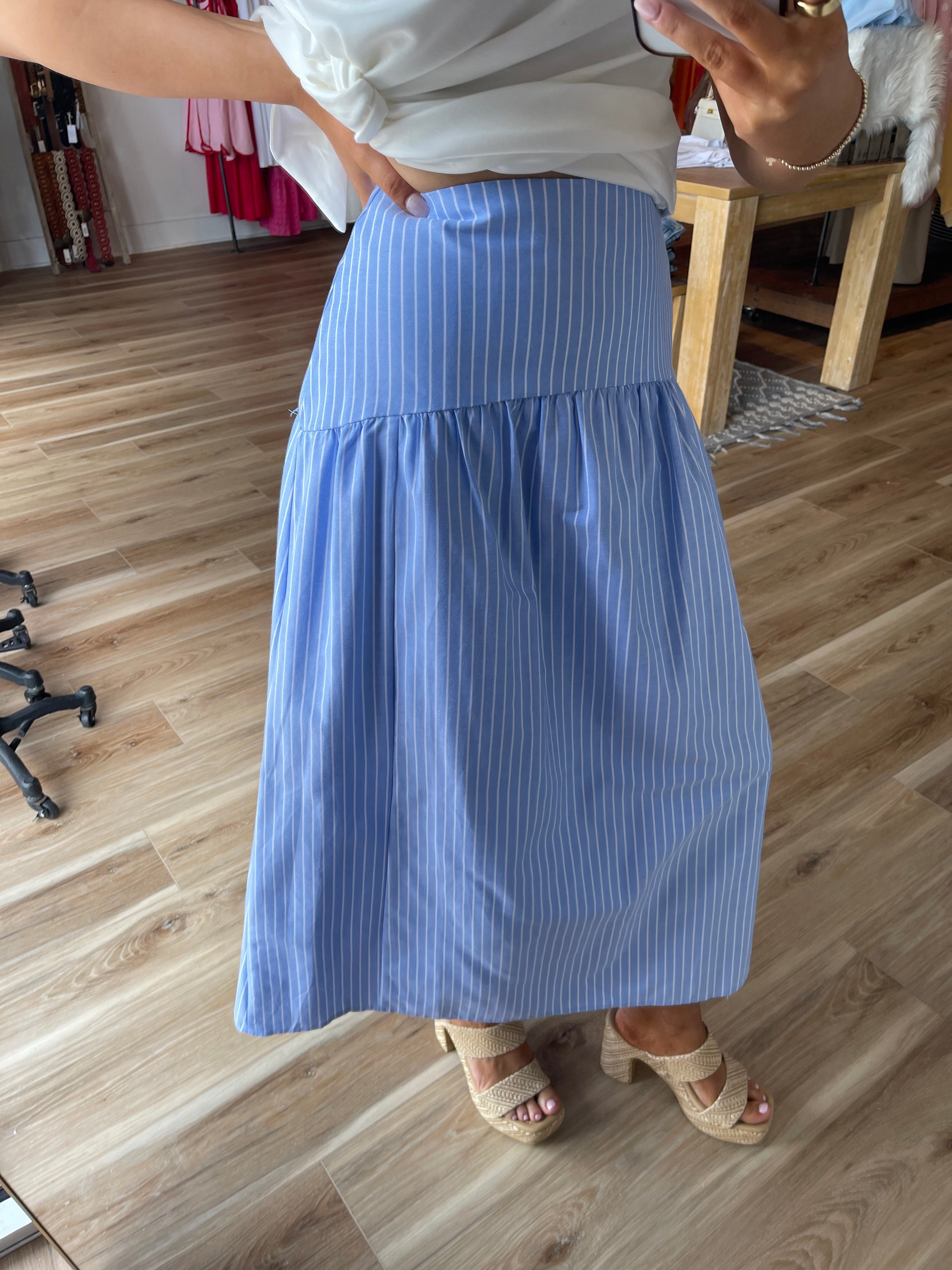 Jessie Striped Maxi Skirt