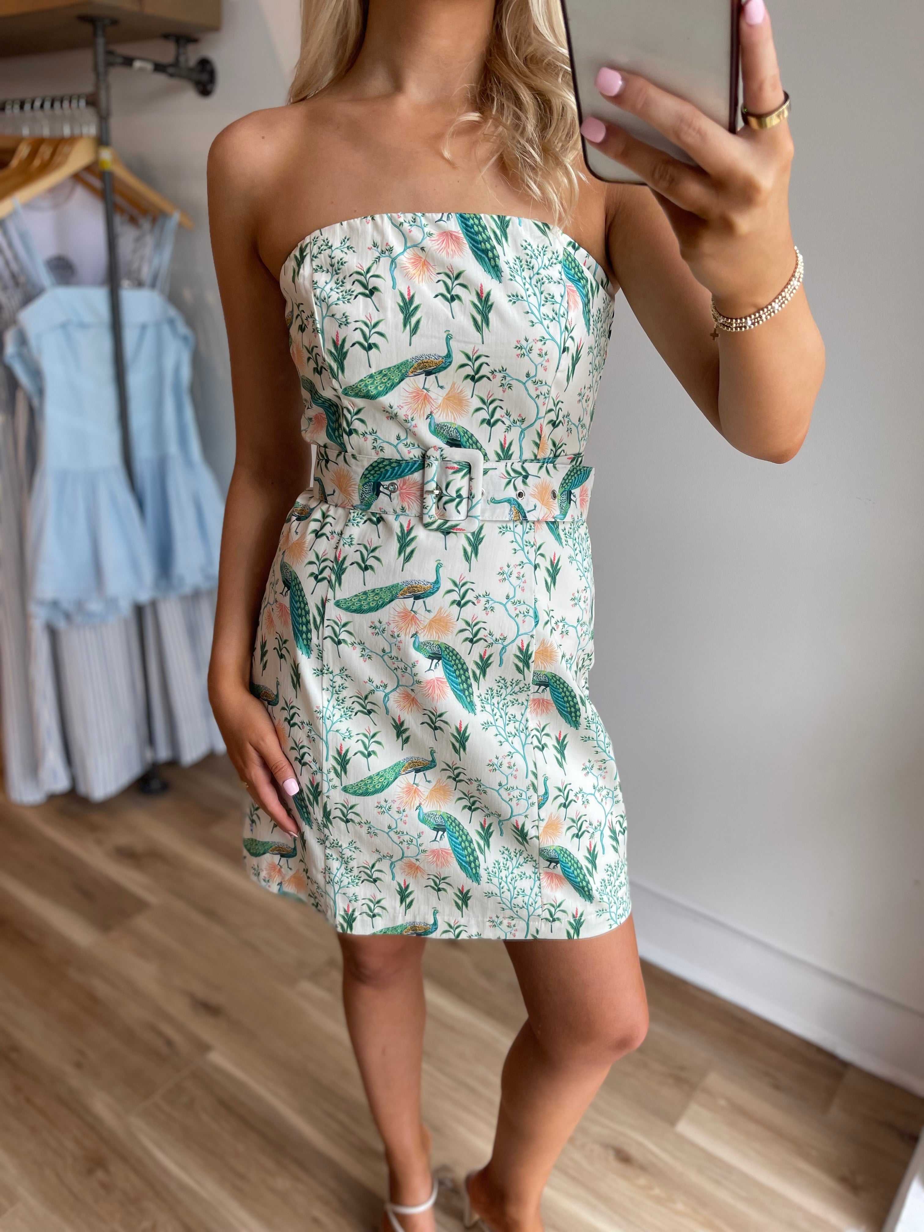Peacock Mini Dress