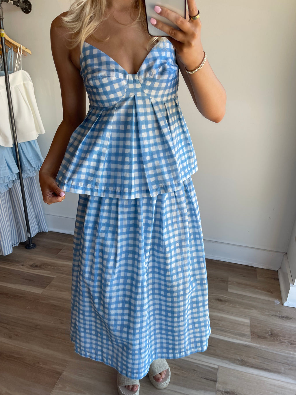 Billie Gingham Top