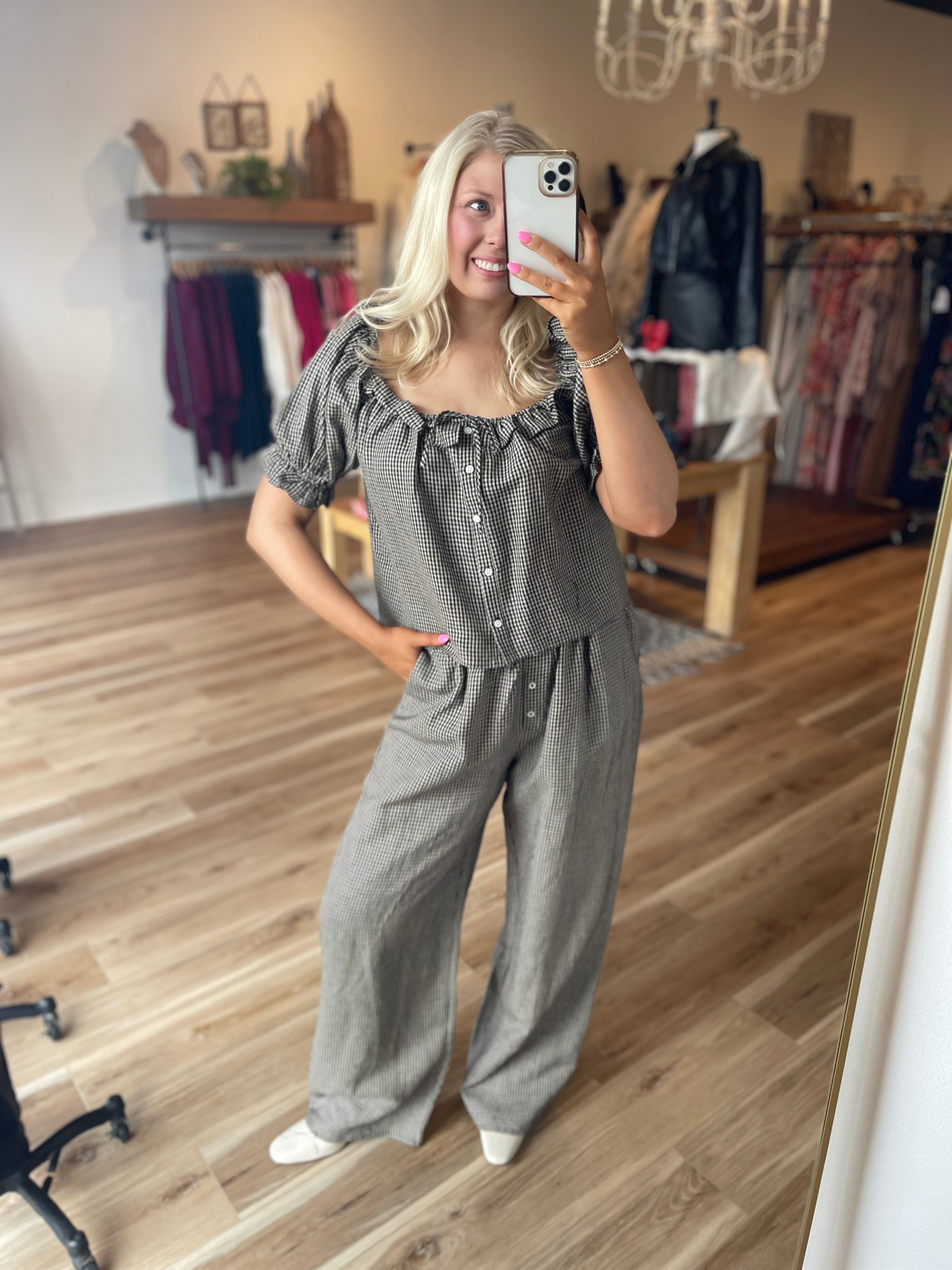 Matilda Gingham Pants