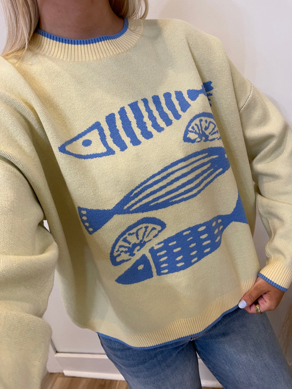 Fish & Lemon Knit Sweater