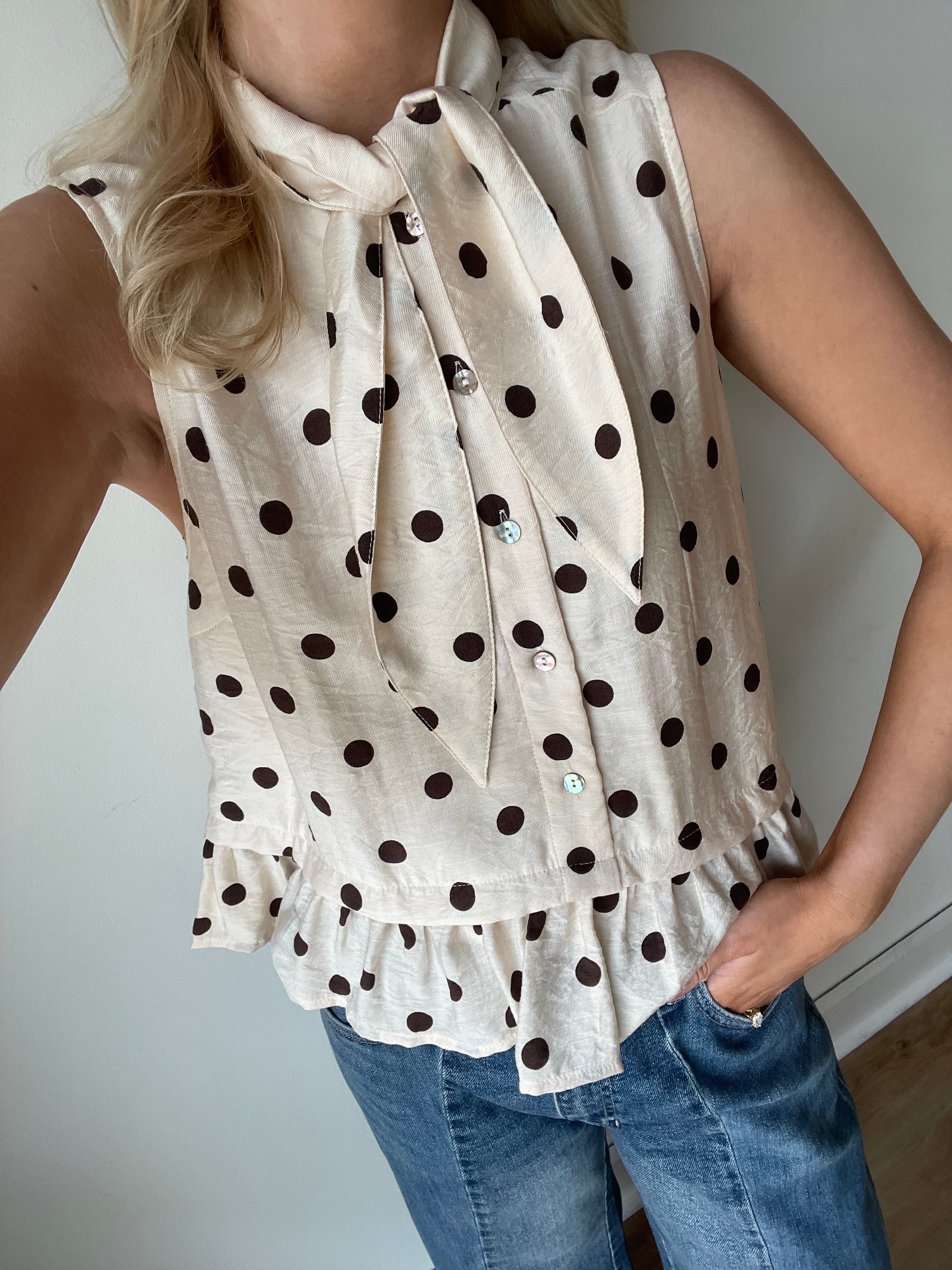 Baylor Polka Dot Blouse