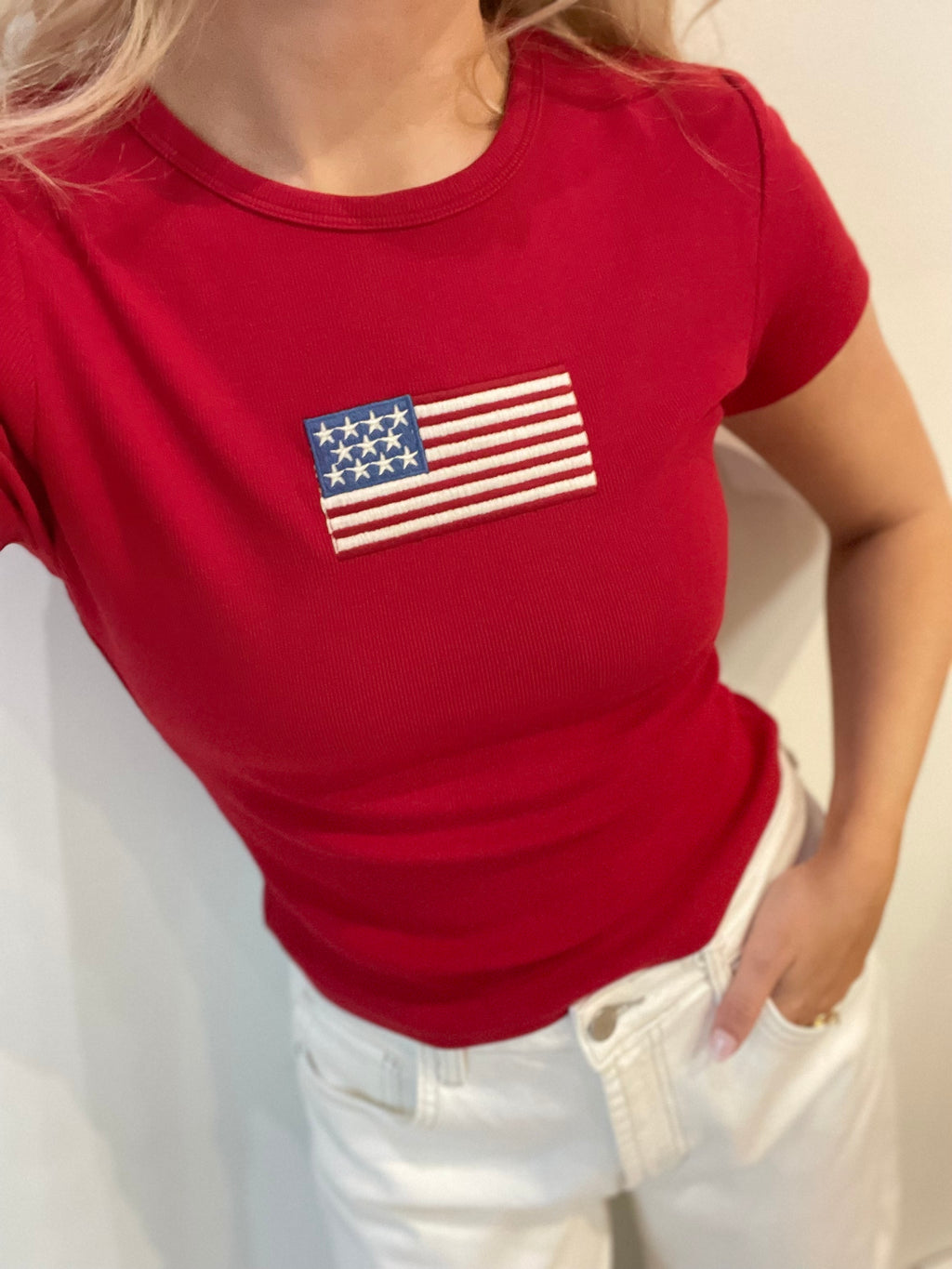 Flag Fitted Tee