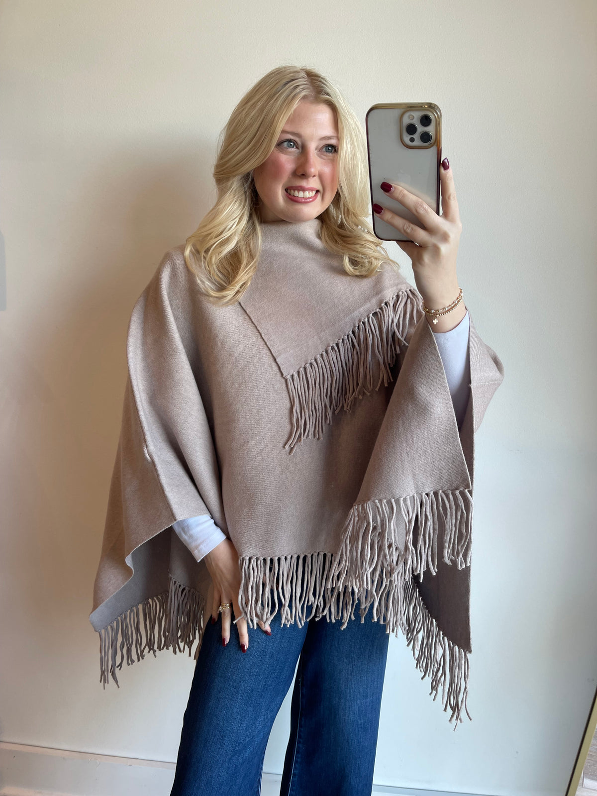 Ava Poncho Sweater