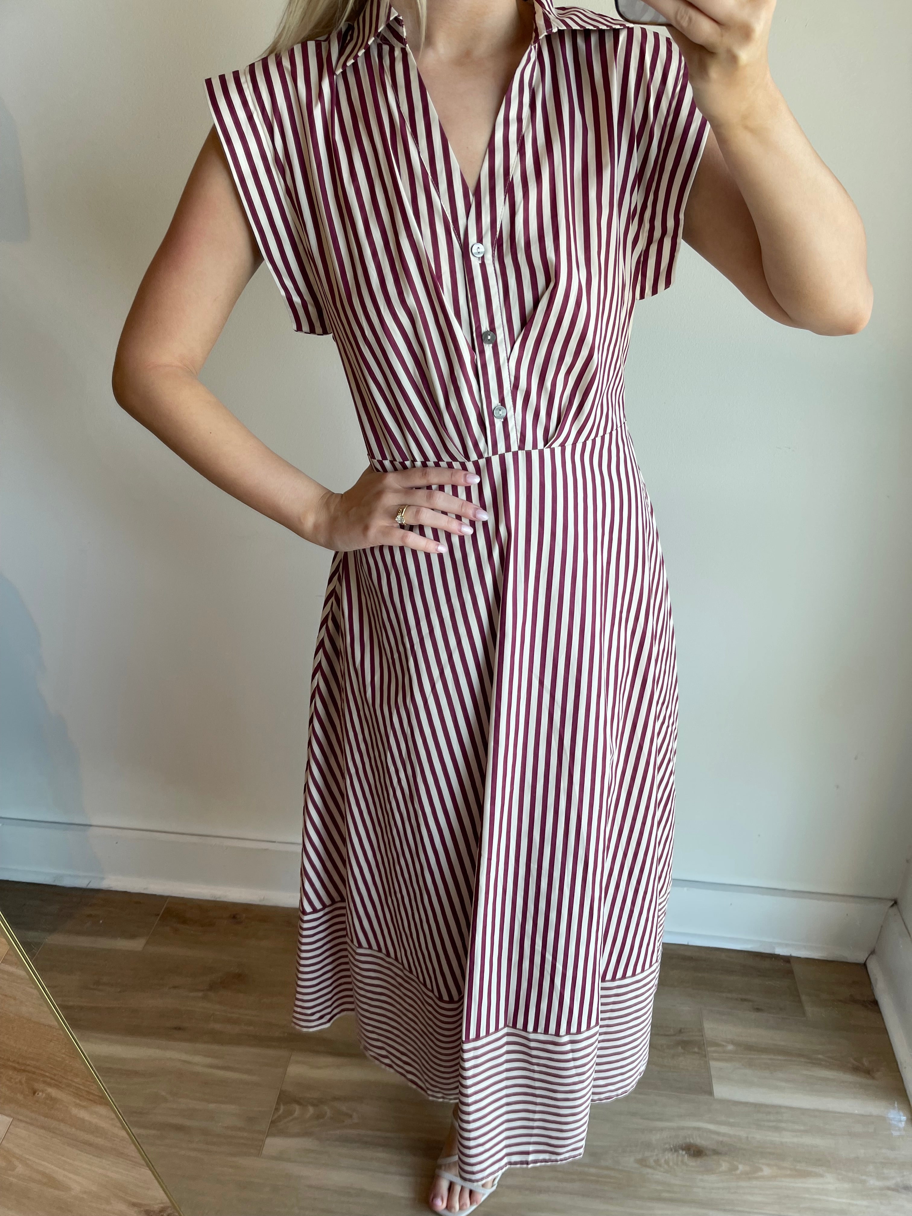 Raven Stripe Midi