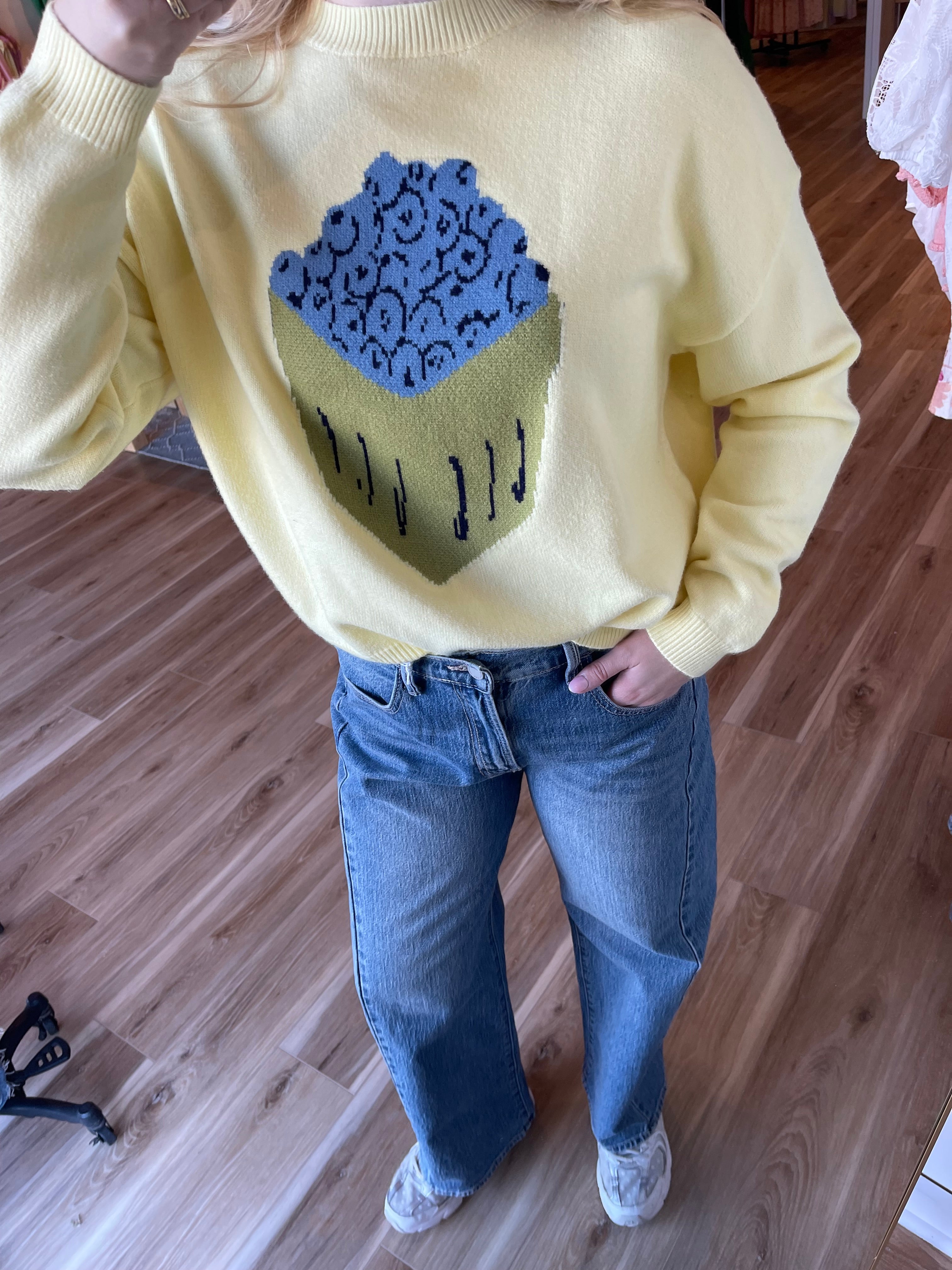 Blueberry Basket Sweater