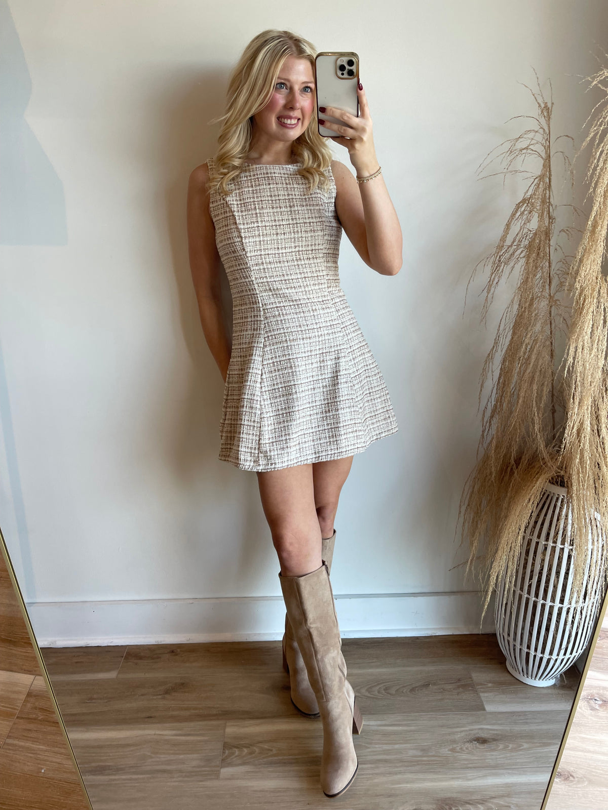 Camila Tweed Mini Dress