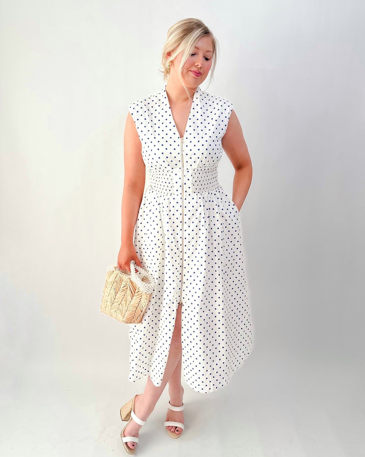 Polka Dot Midi Dress