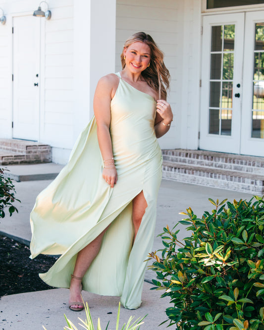 Pearl Scarf Maxi Dress