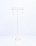 Benedict Three Pearl Drop Earring