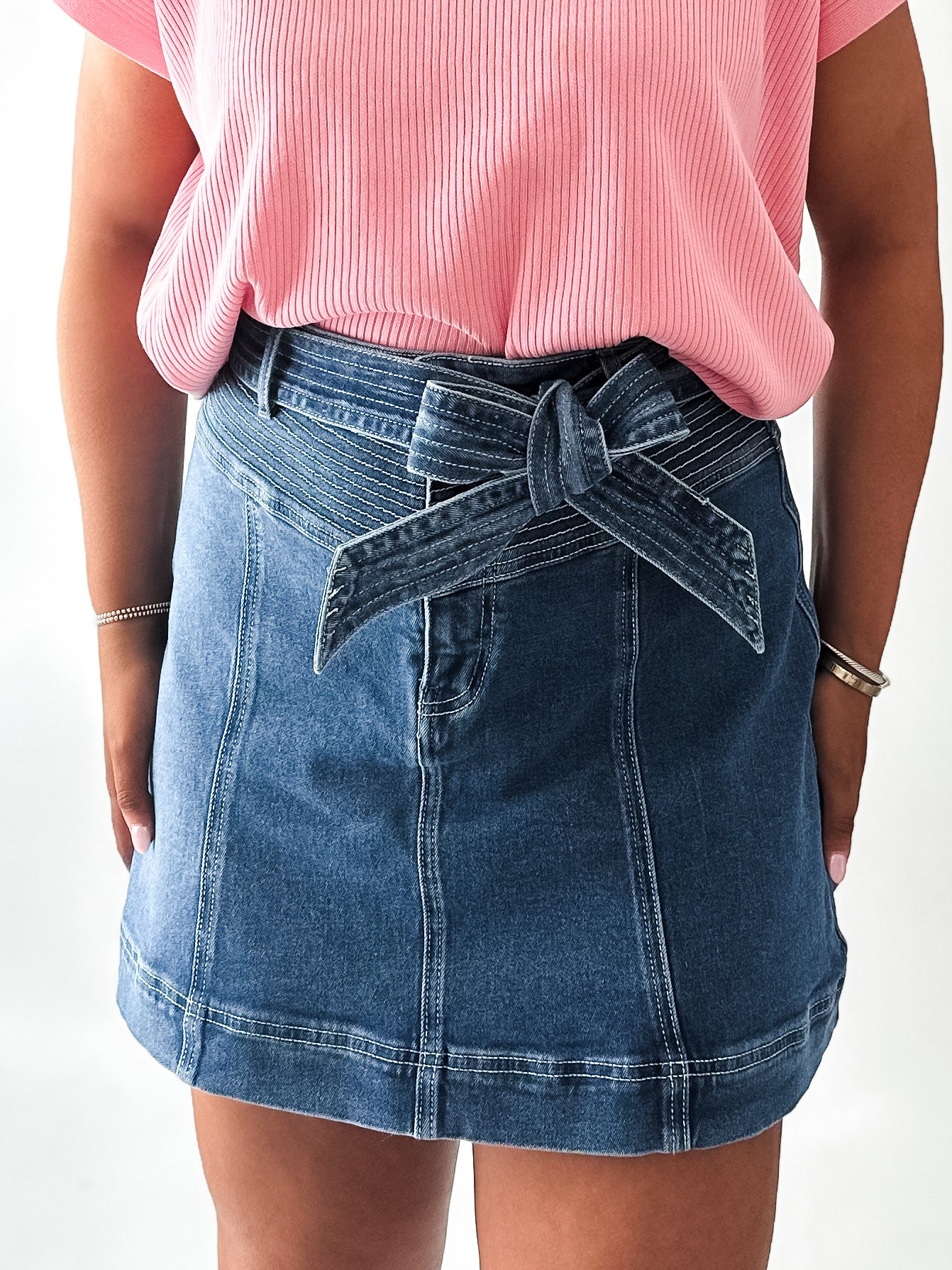 Ellis Denim Mini Skirt