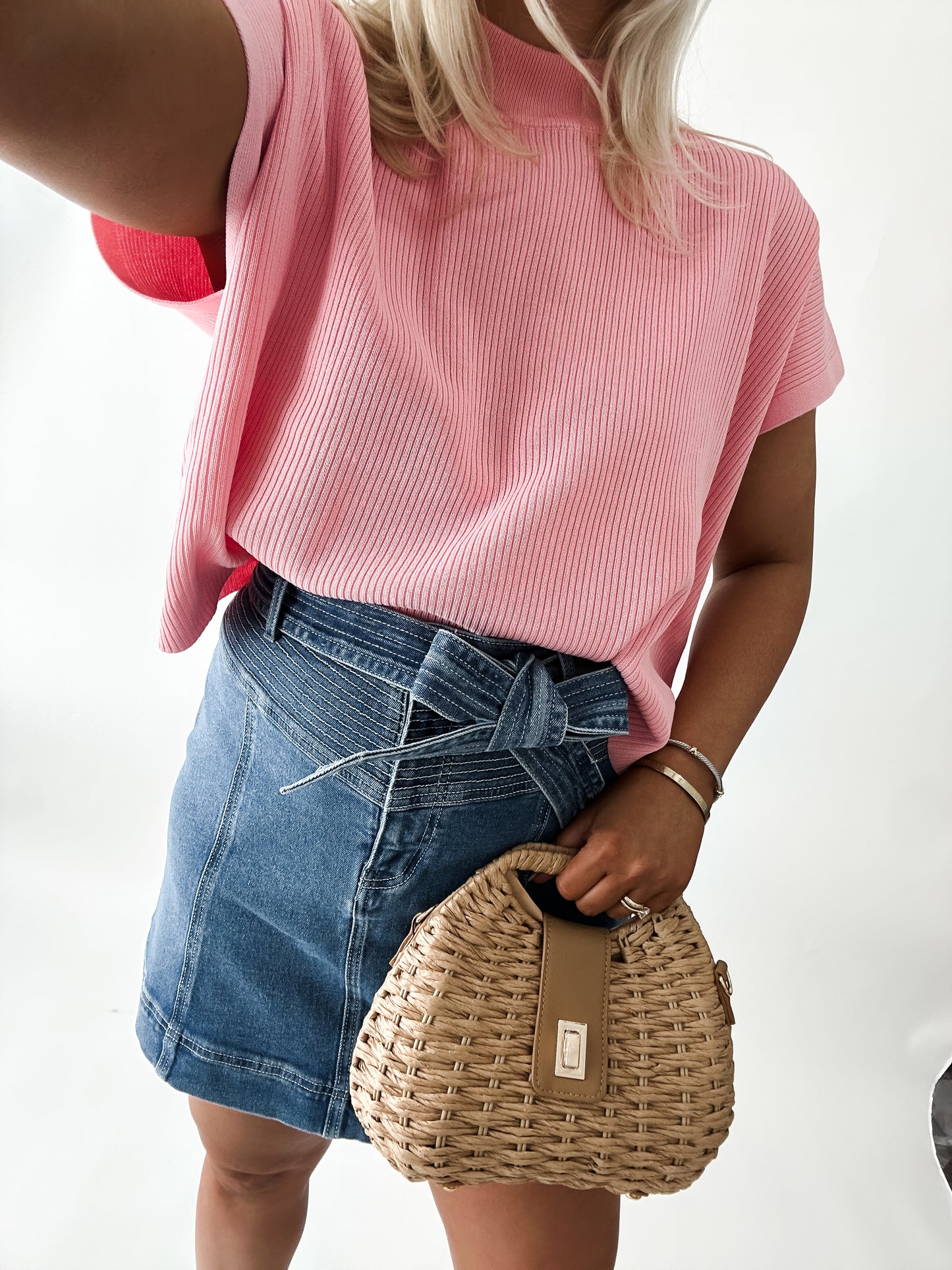 Ellis Denim Mini Skirt