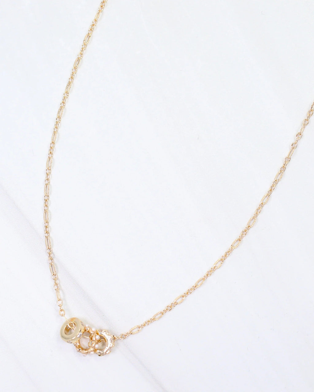 Asbury Rondelle Charm Necklace