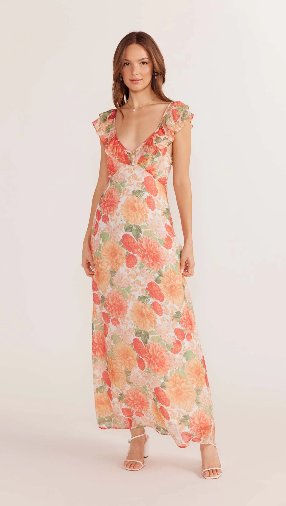 aida maxi dress Aida Satin Tie Back Maxi Dress