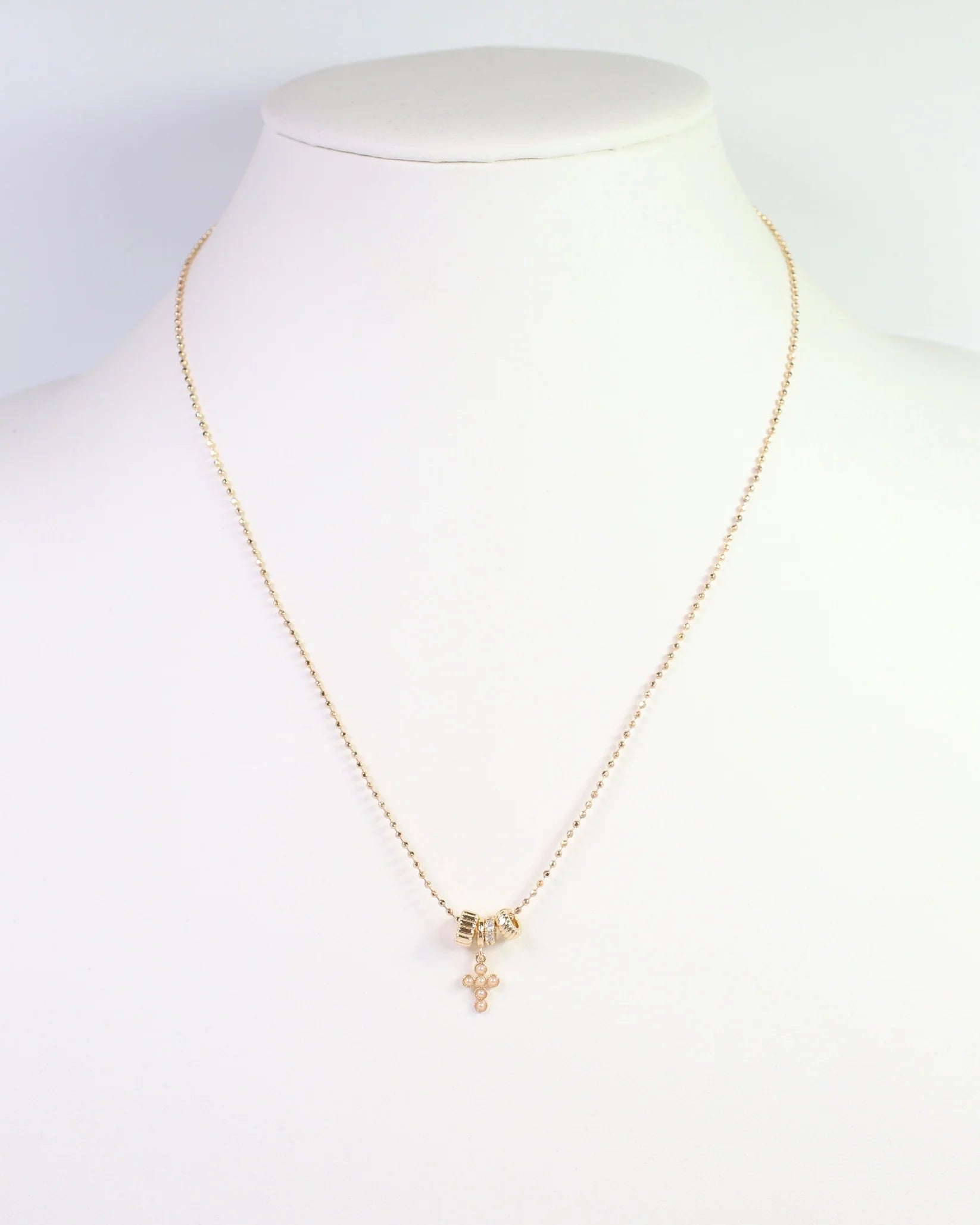 Nashua Rondelle Charm Necklace