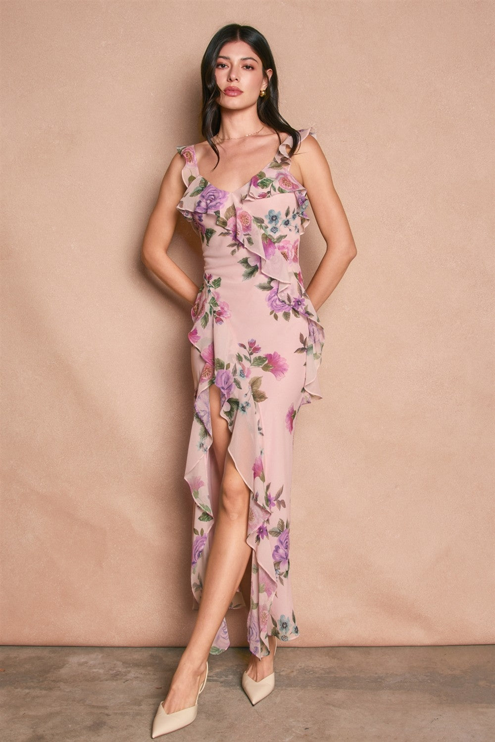 Lily Floral Midi Dress