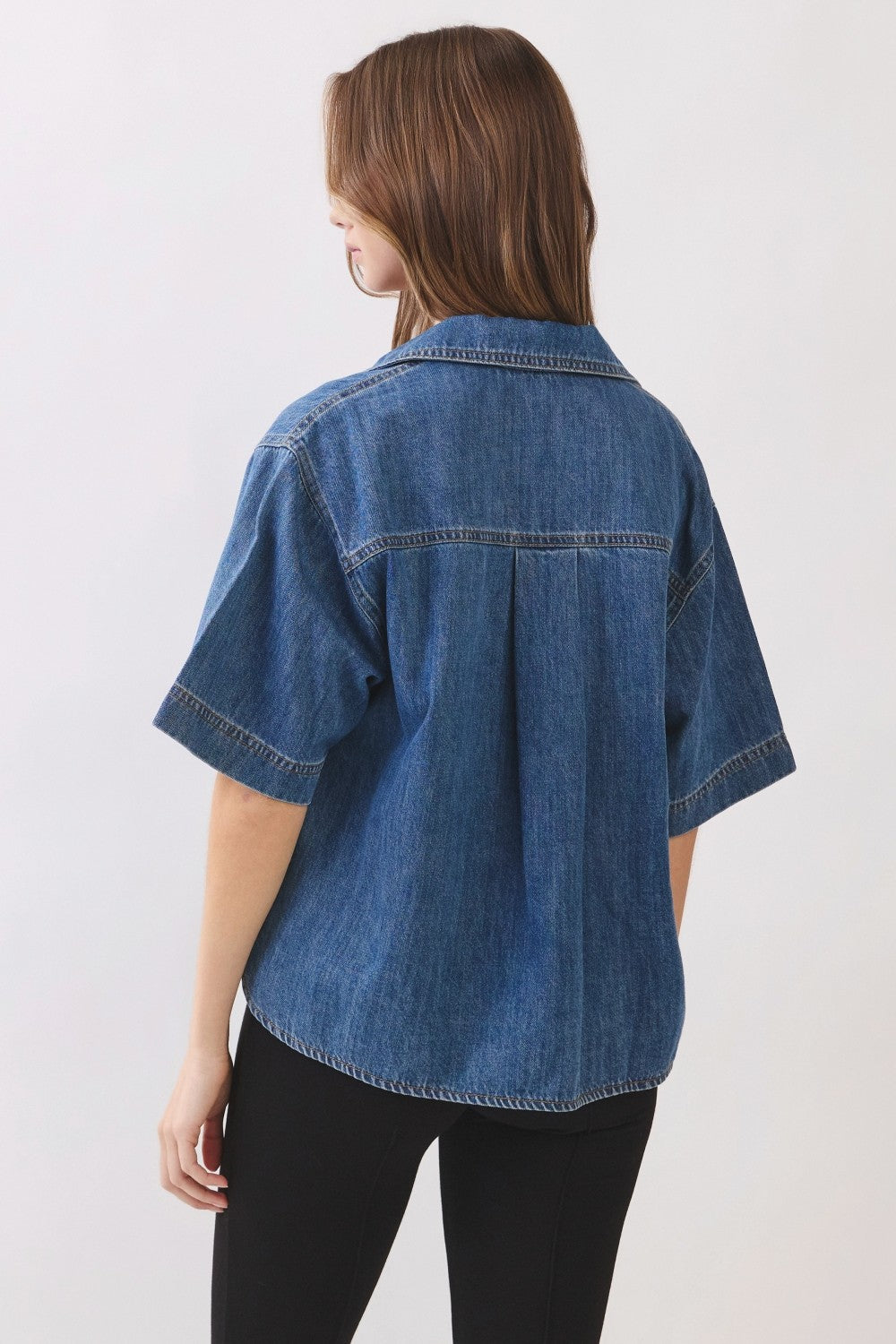 Baker Cropped Denim Top
