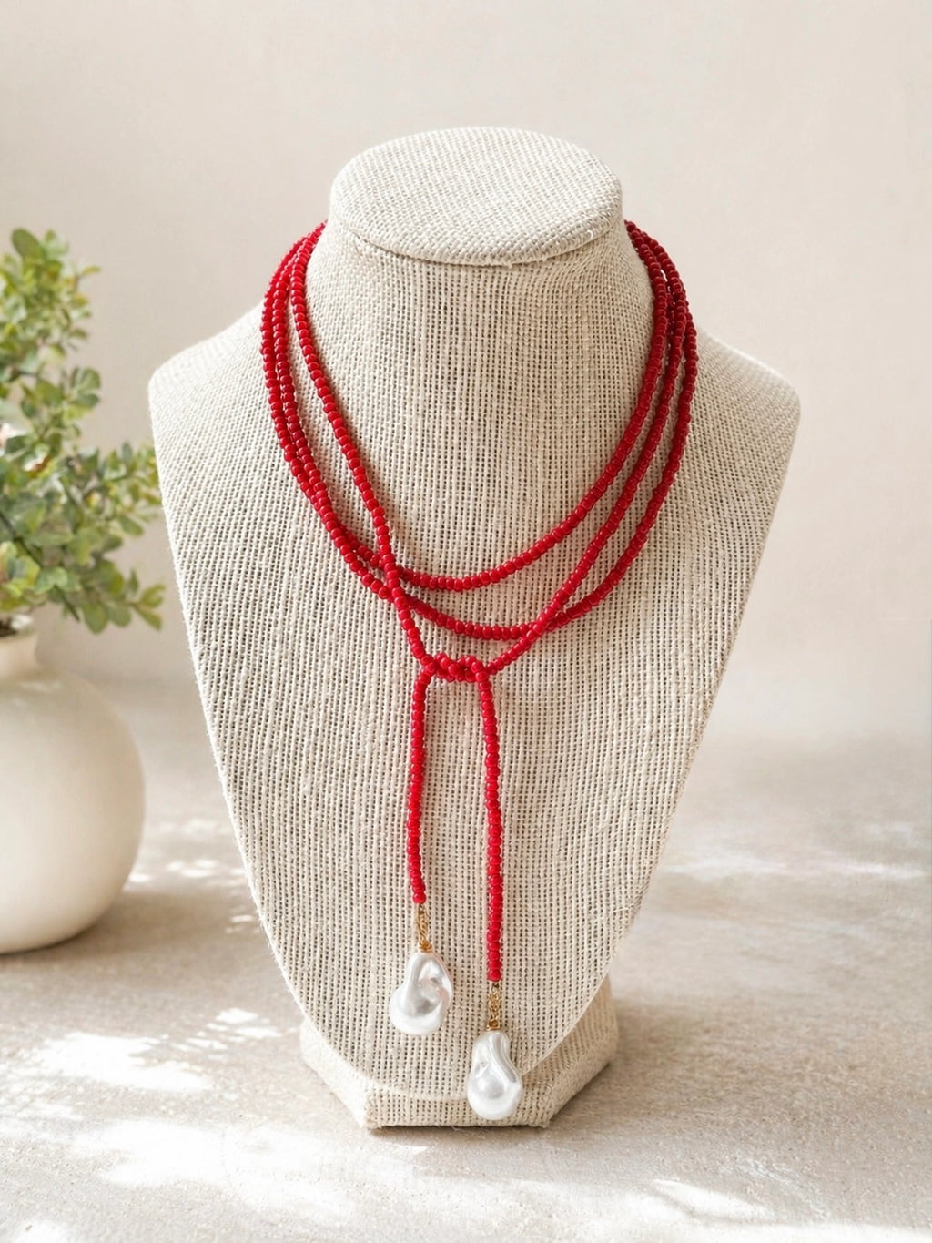 Baroque Pearl Wrap Necklace