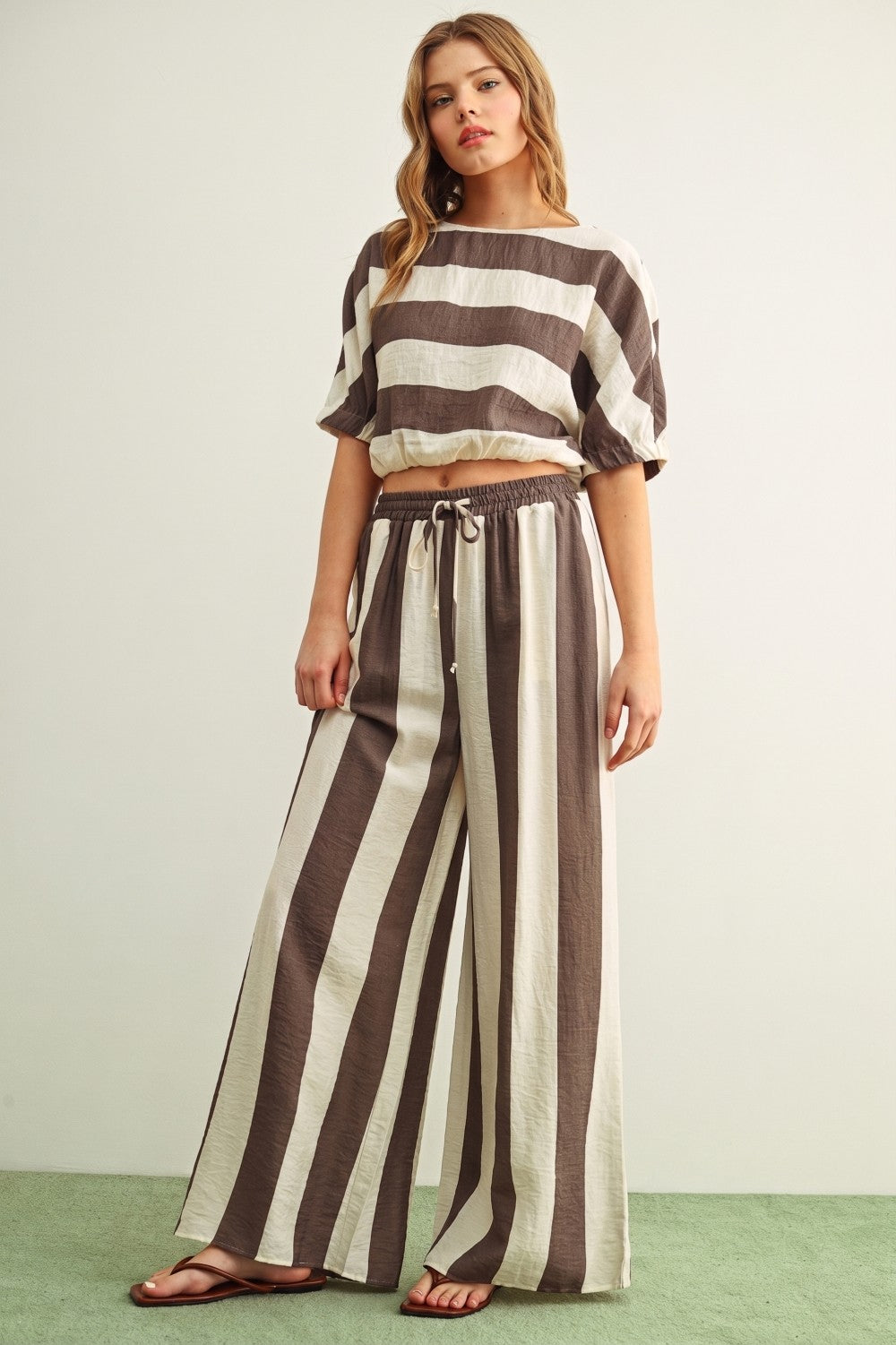 Vada Wide Stripe Top