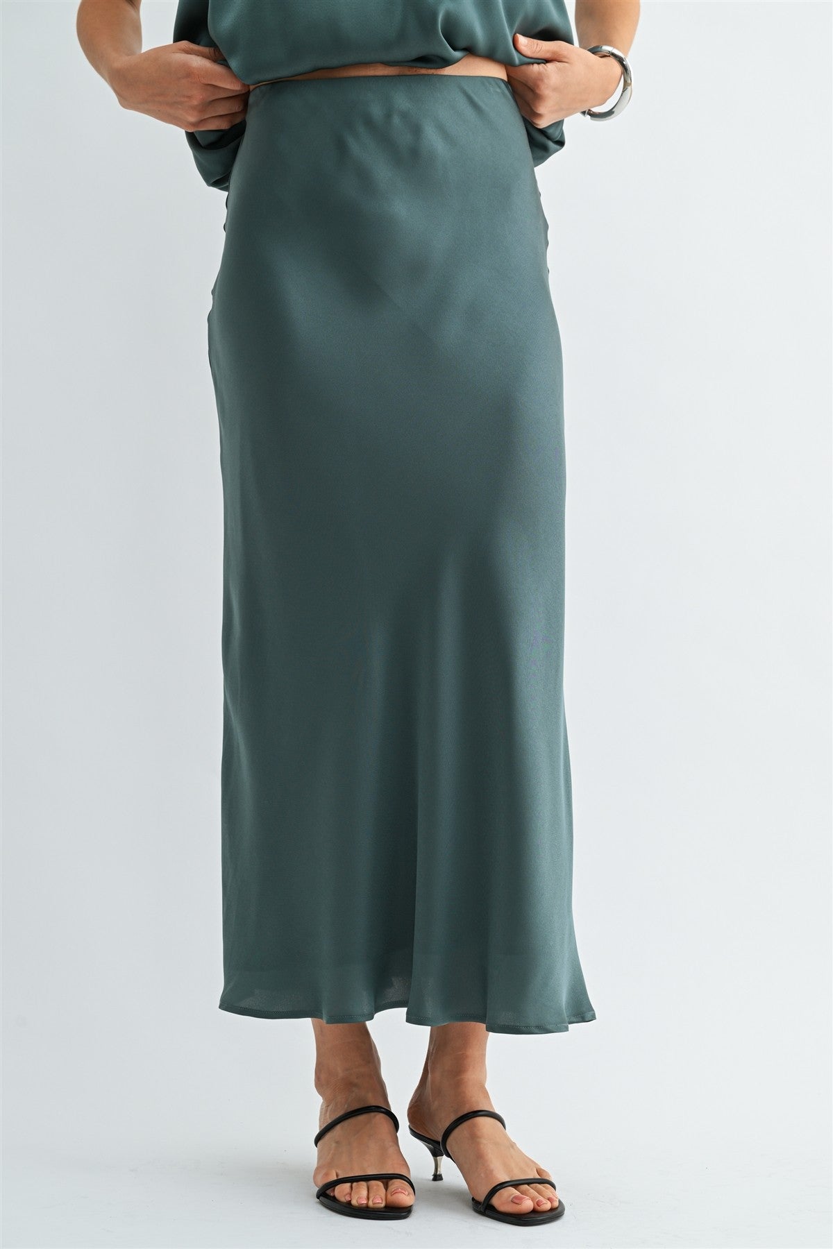 Trish Satin Maxi Skirt