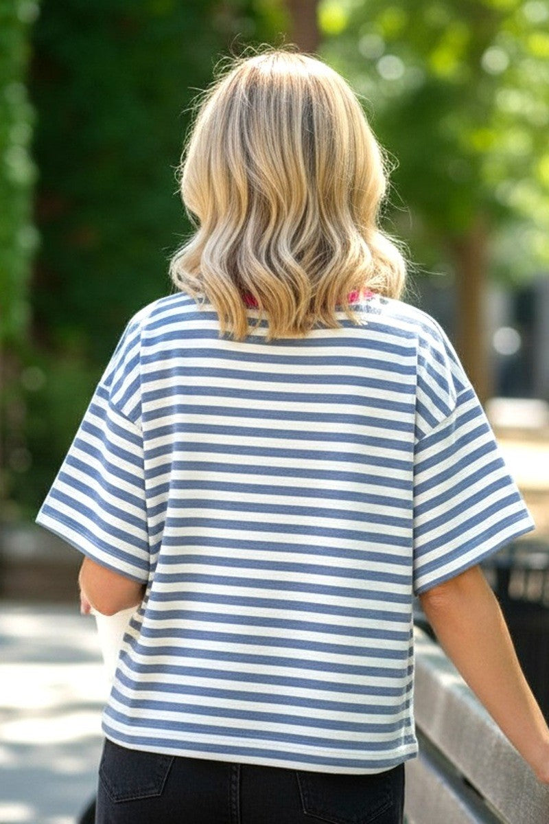 Macie Striped Top