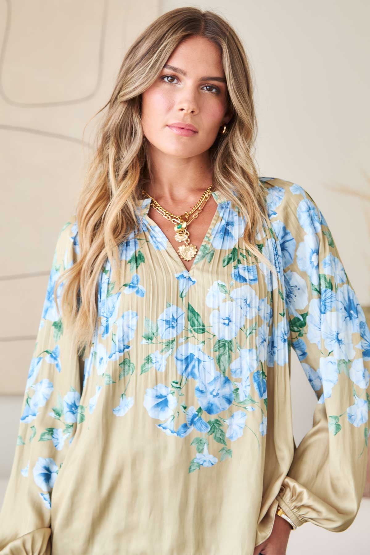 Estelle Pleated Blouse