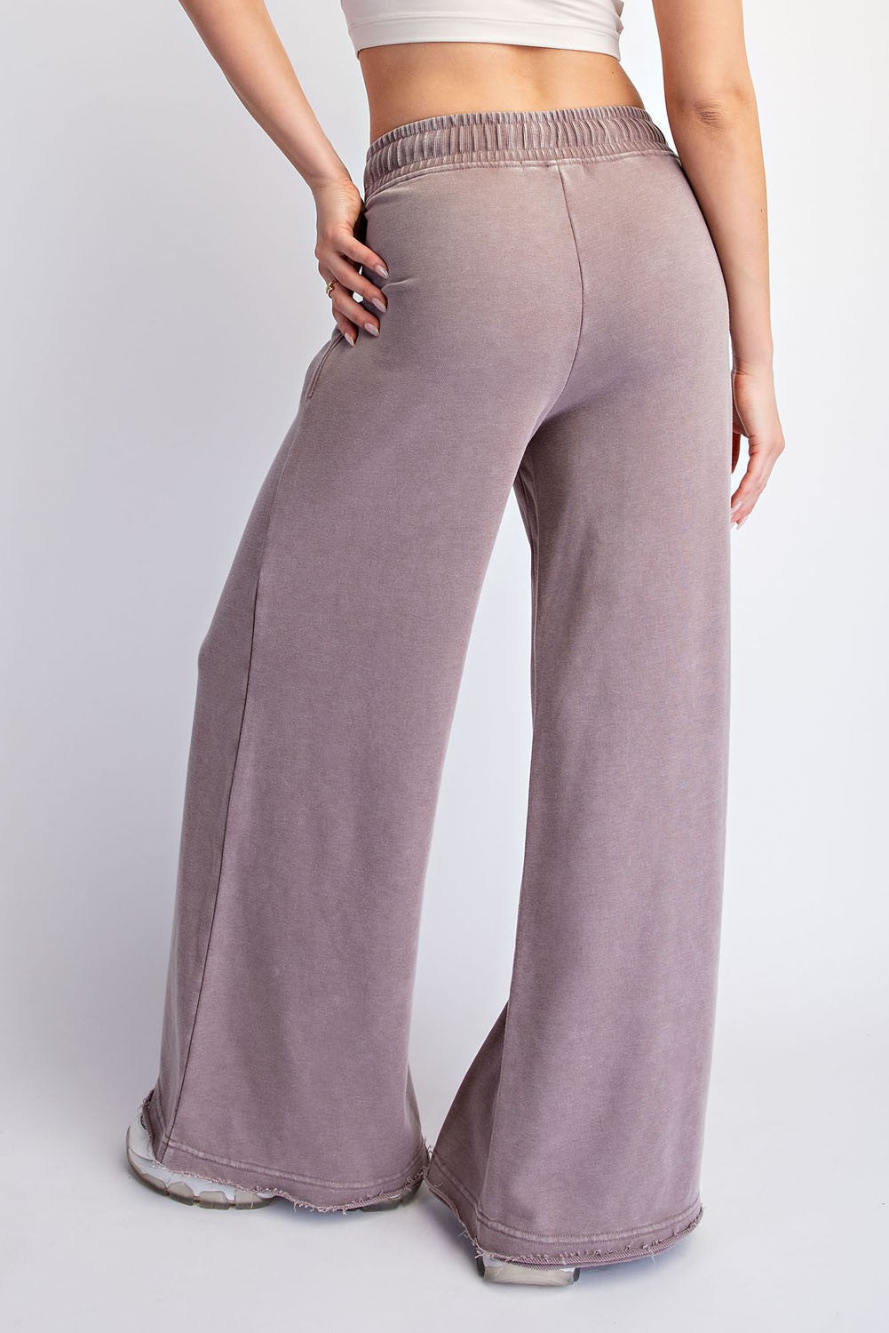 French Terry Wide Leg Sweatpants