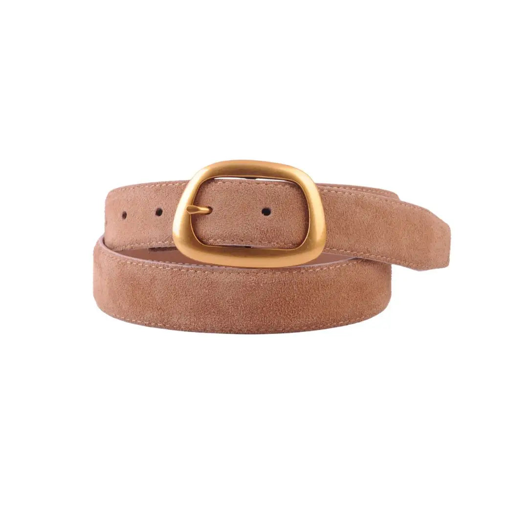 Suede Belt with Buckle